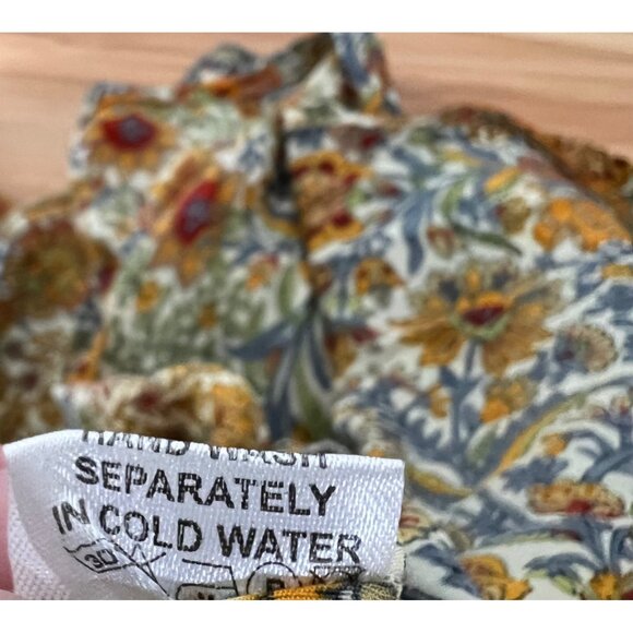 Gardenbell Shop Boho Cottage Folk Coachella Bell Sleeve Silk Wrap Top OS - Picture 8 of 11